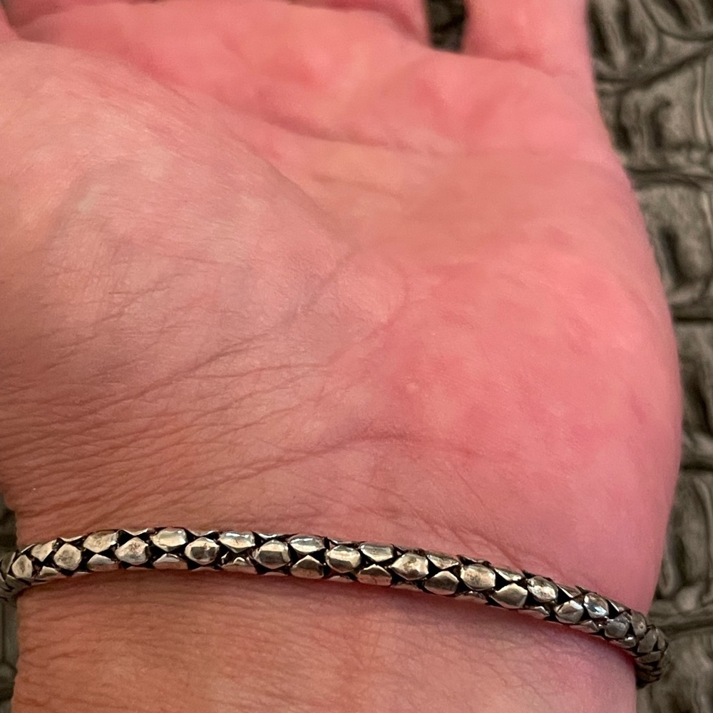 Solid Sterling Silver Boho Bracelet - image 4